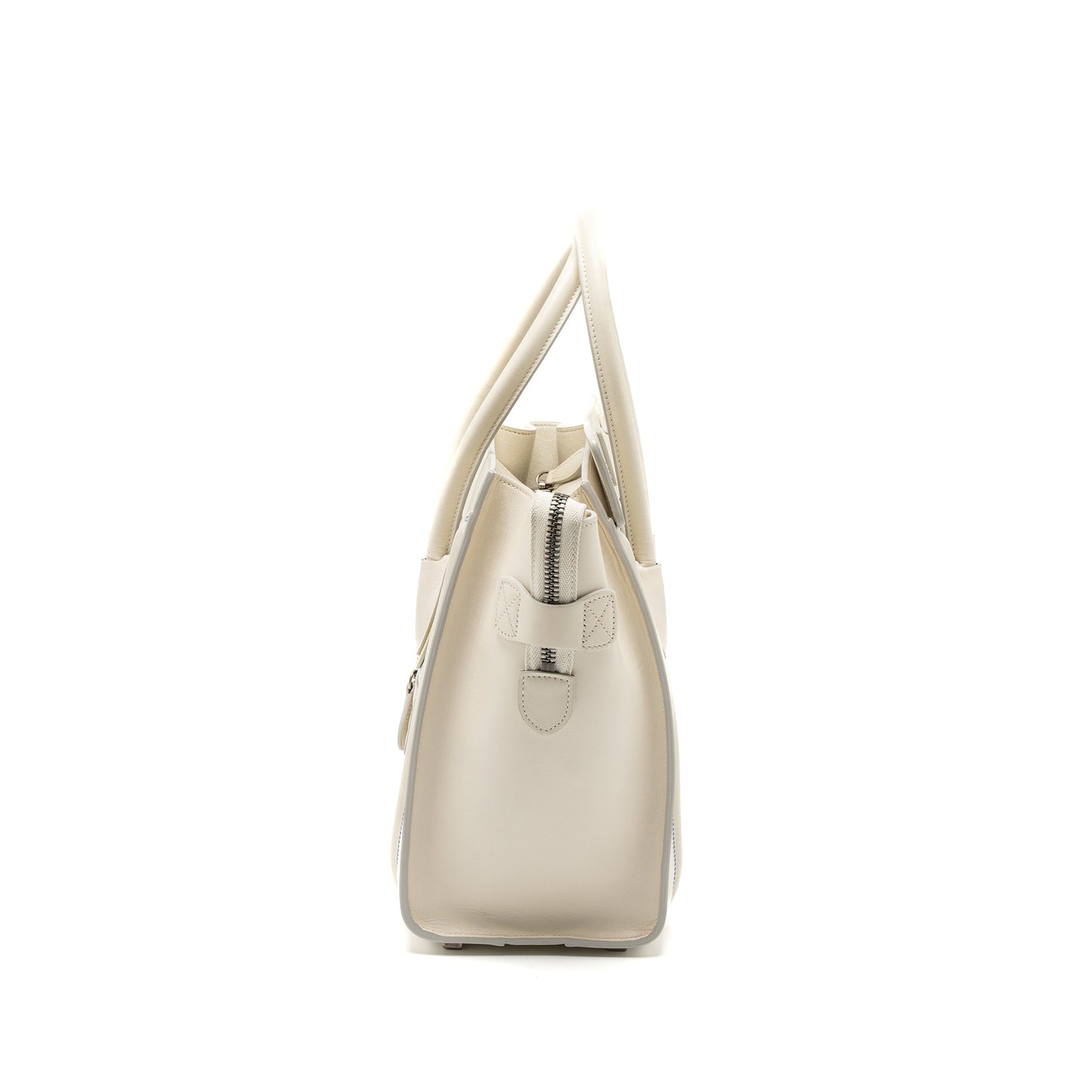 Celine Micro Luggage Purse Calfskin White