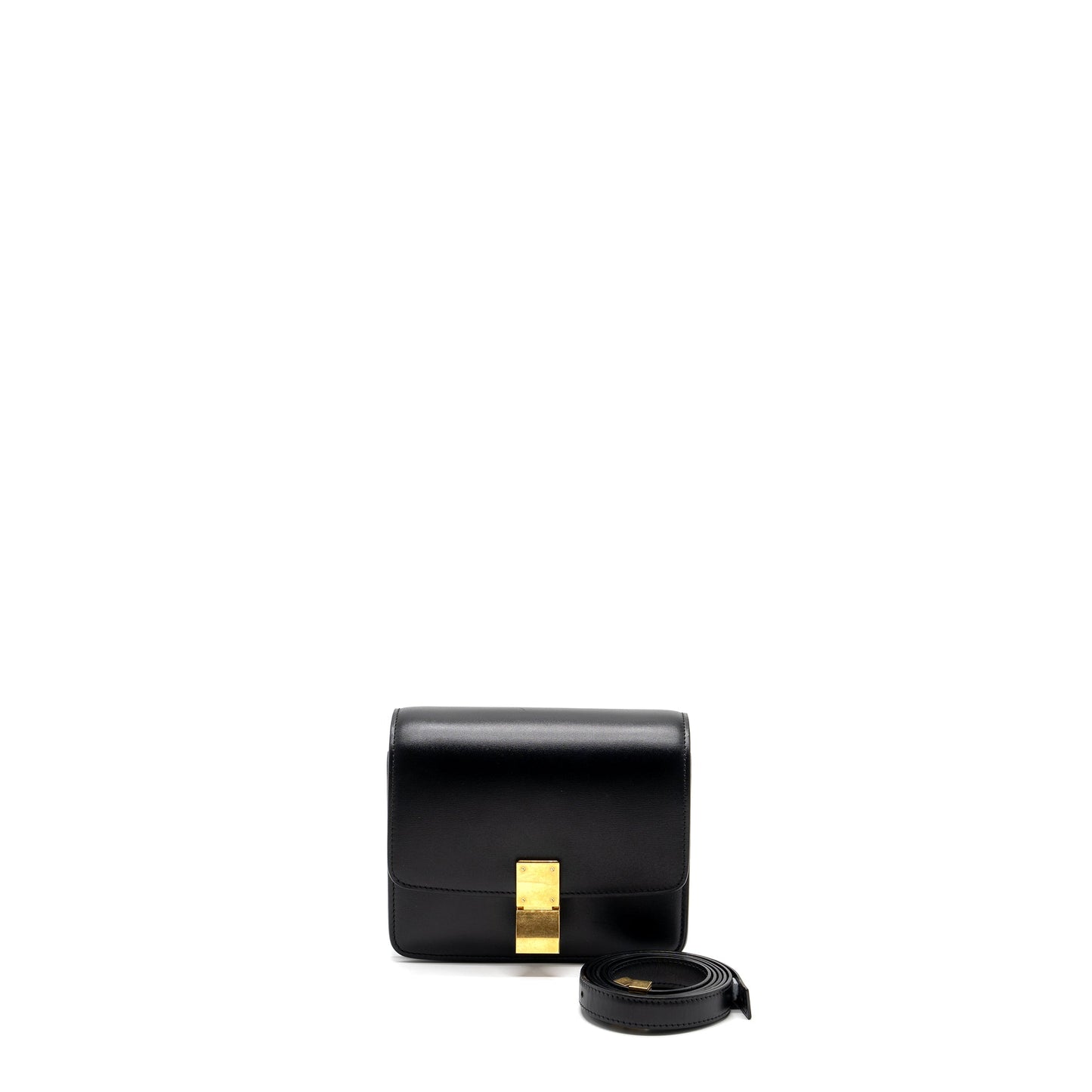 Celine mini classic box Purse calfskin black