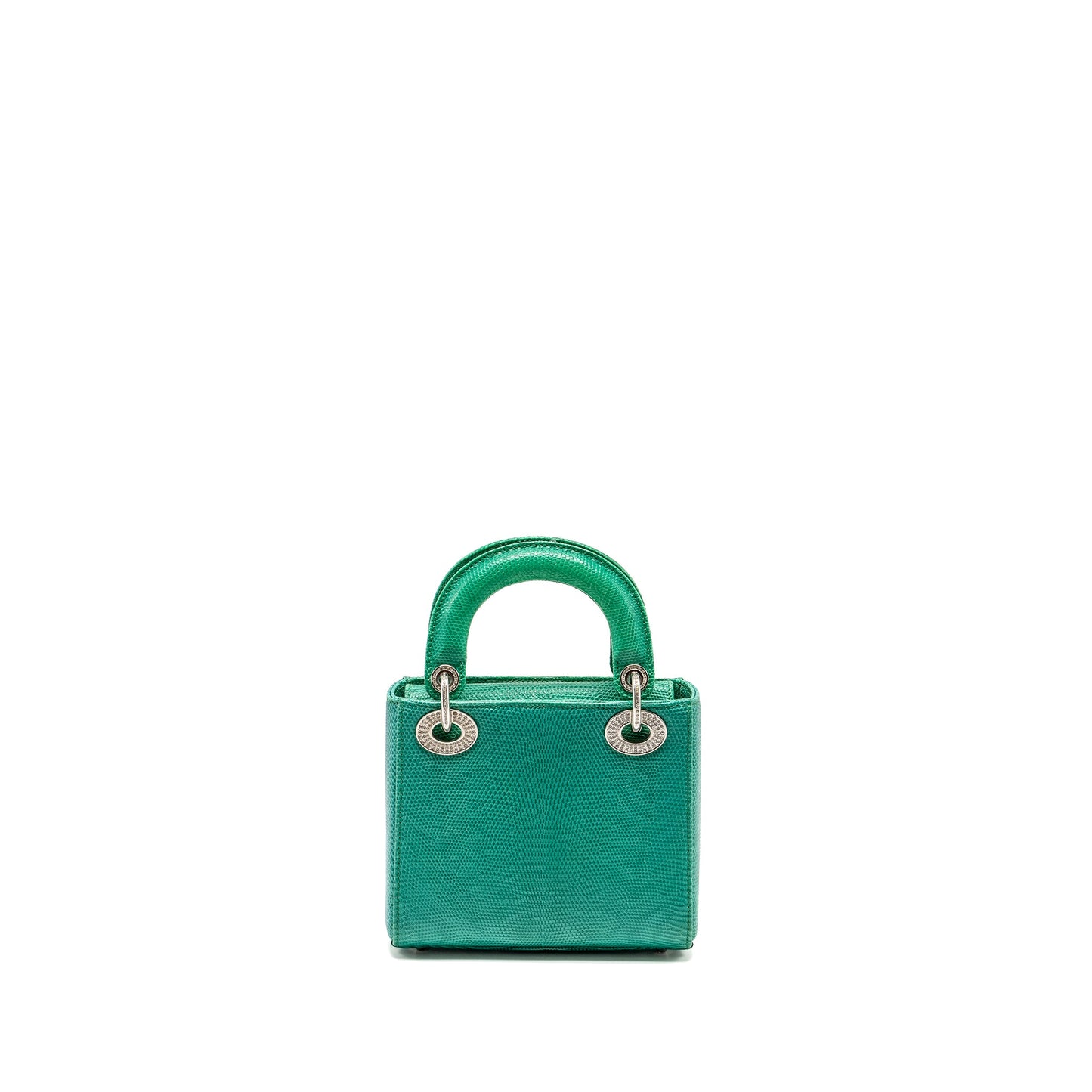 Dior Mini Lady Dior Lizard Green Crystal