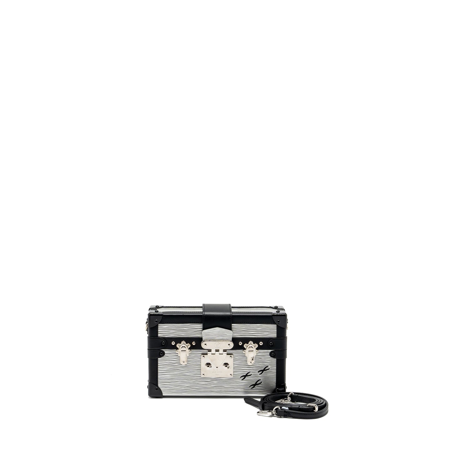 Louis Vuitton Petite Malle White/Black