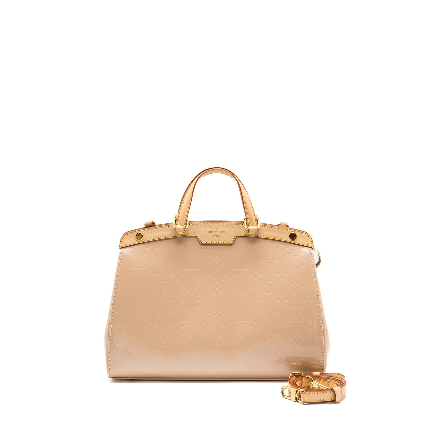 Louis Vuitton Brea patent leather beige