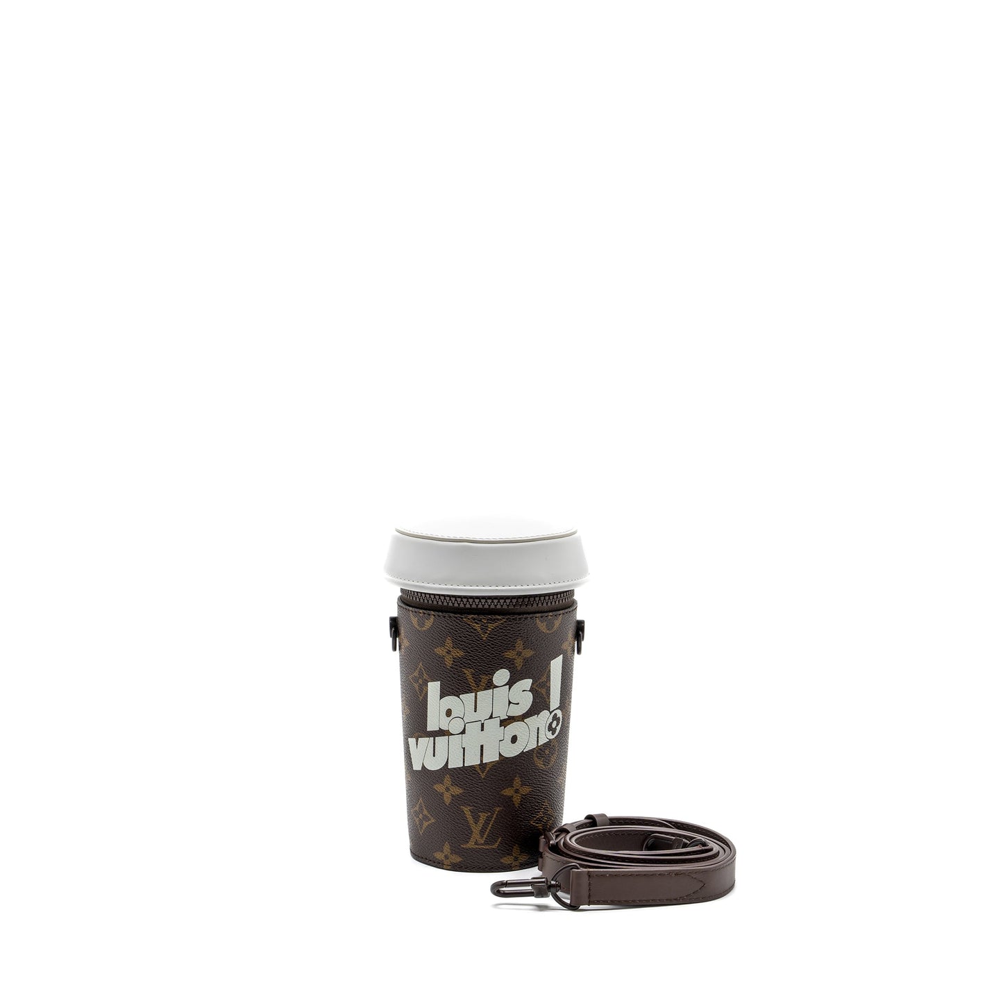 Louis Vuitton Coffee Cup Purse Limited Edition Monogram Canvas Brown Hardware (New Version)