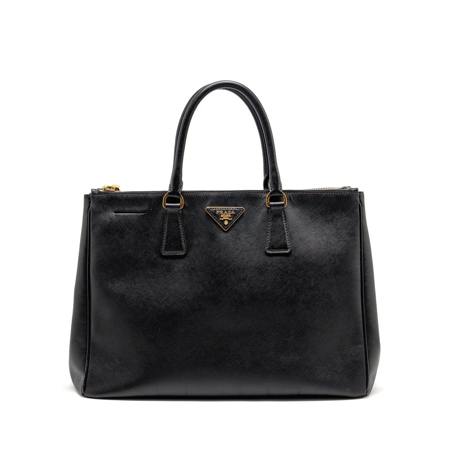 Prada Saffiano Tote Purse Calfskin black