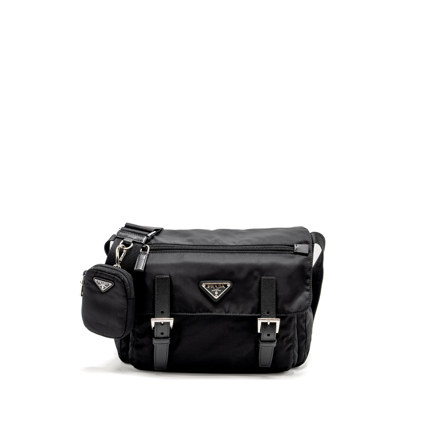 Prada Messenger Purse Re-Nylon Black