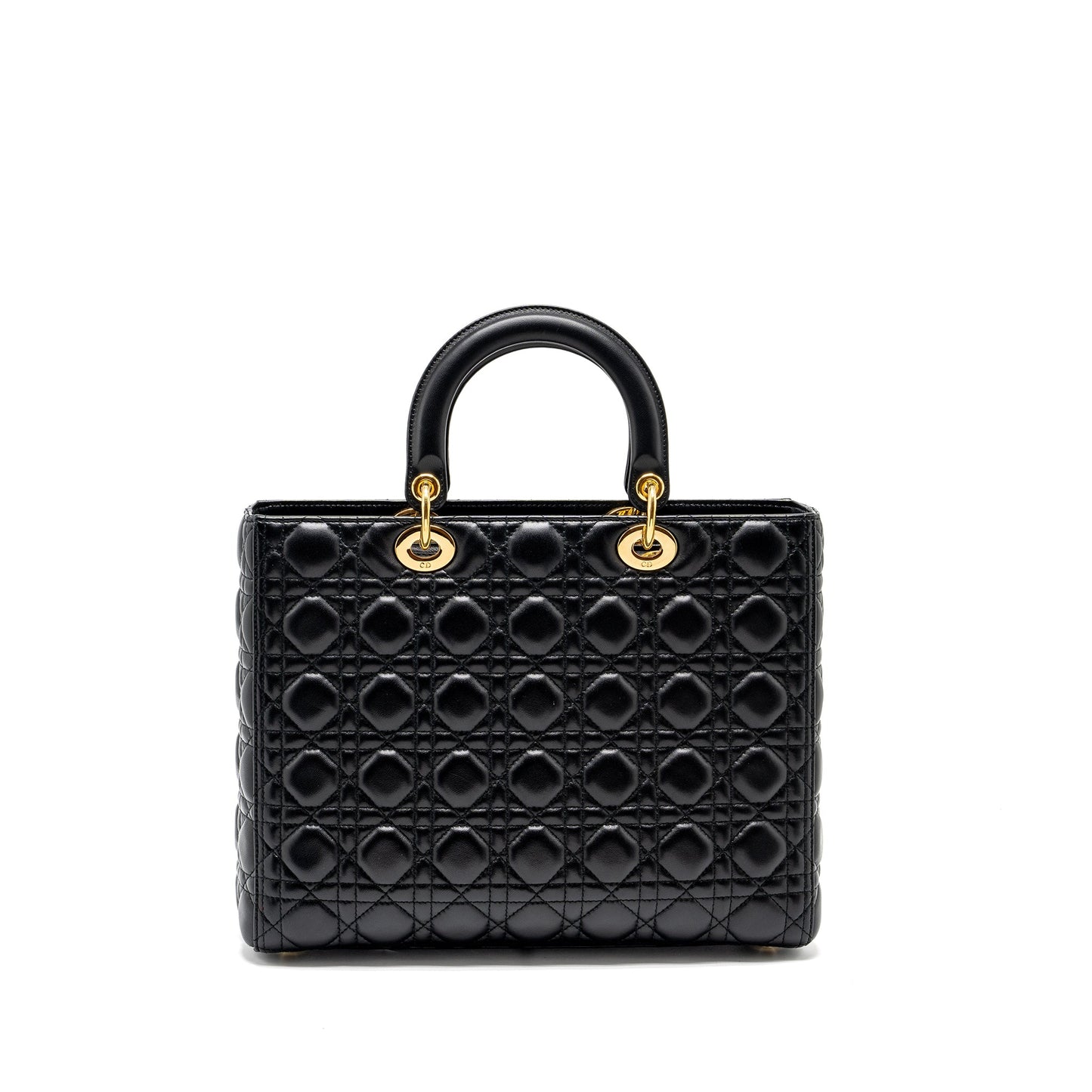 Dior Large Lady Dior Lambskin Black