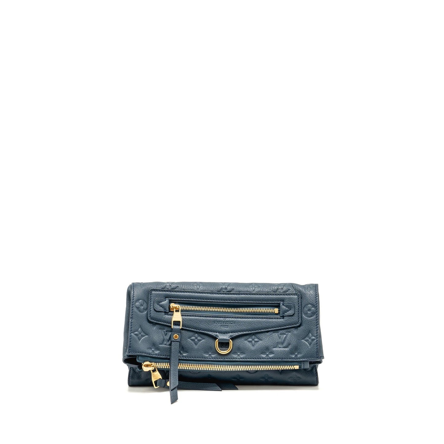 Louis Vuitton Petillante Clutch Monogram Empreinte Leather Dark Blue