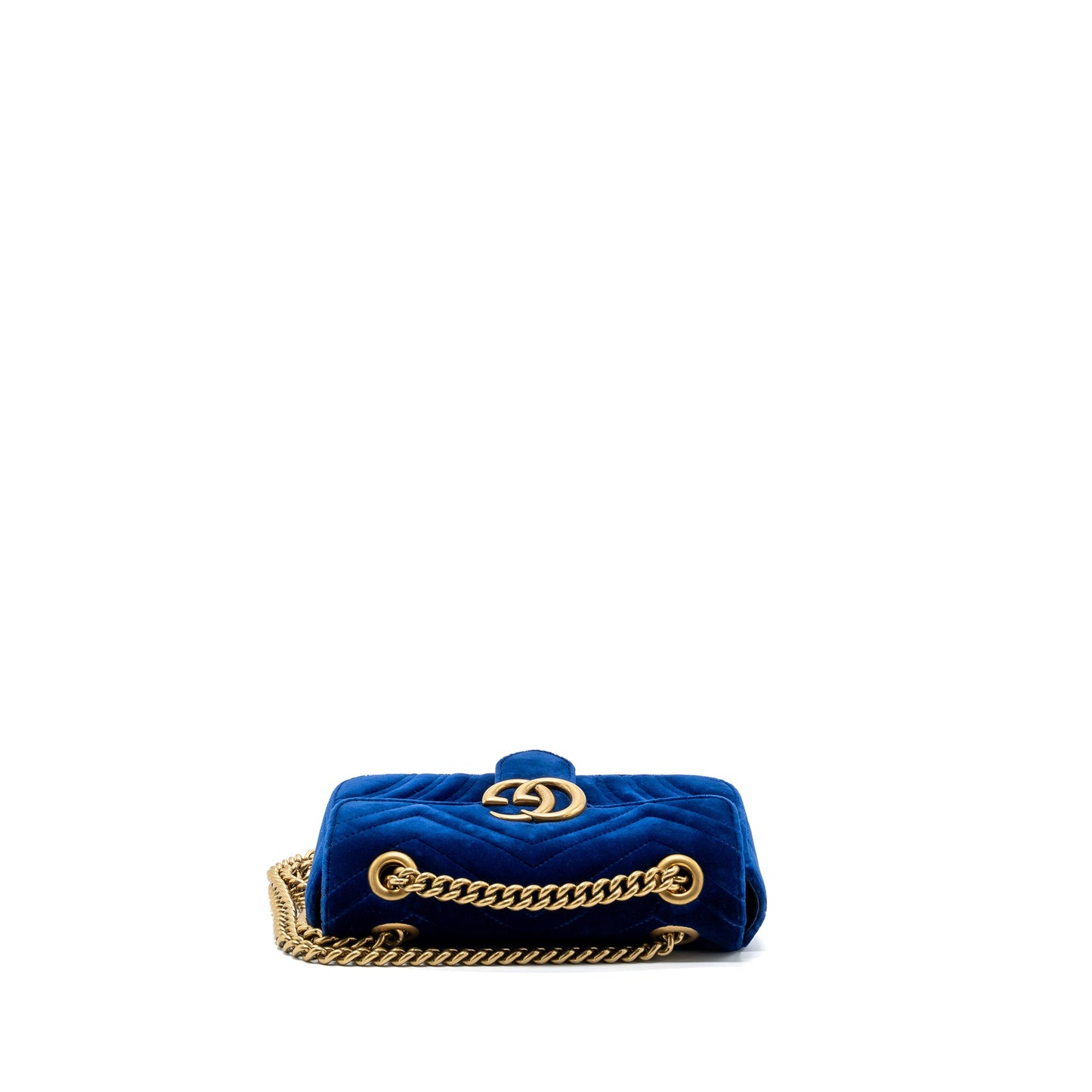 Gucci small Marmont Purse Velvet blue