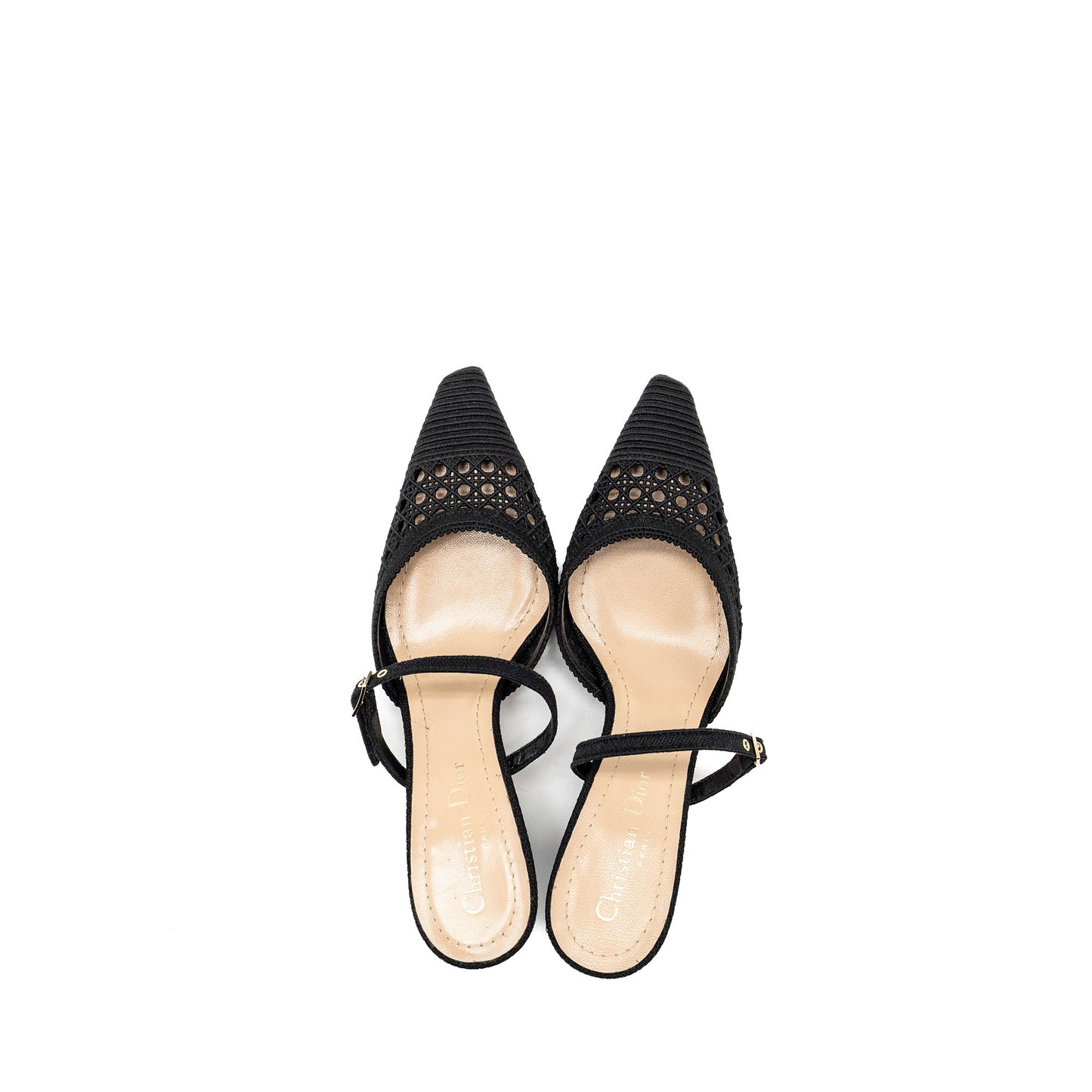 Size 35.5 Capture Mule Sandals Cannage Black