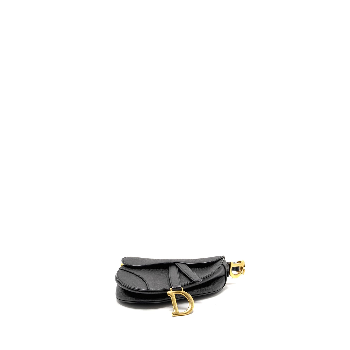 Dior Saddle Purse Calfskin Black