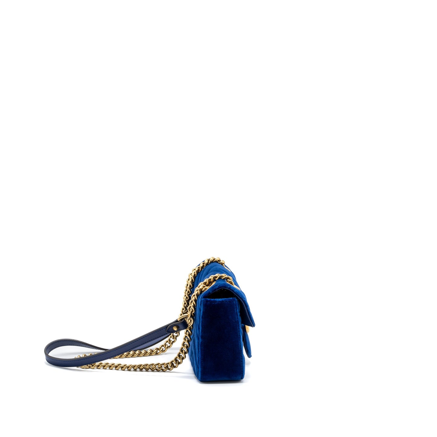 Gucci small Marmont Purse Velvet blue