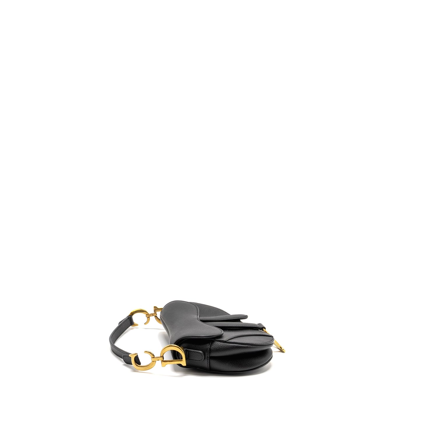 Dior Saddle Purse Calfskin Black