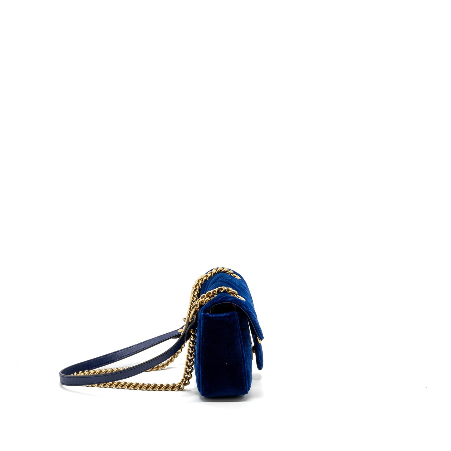 Gucci mini marmont Purse velvet blue