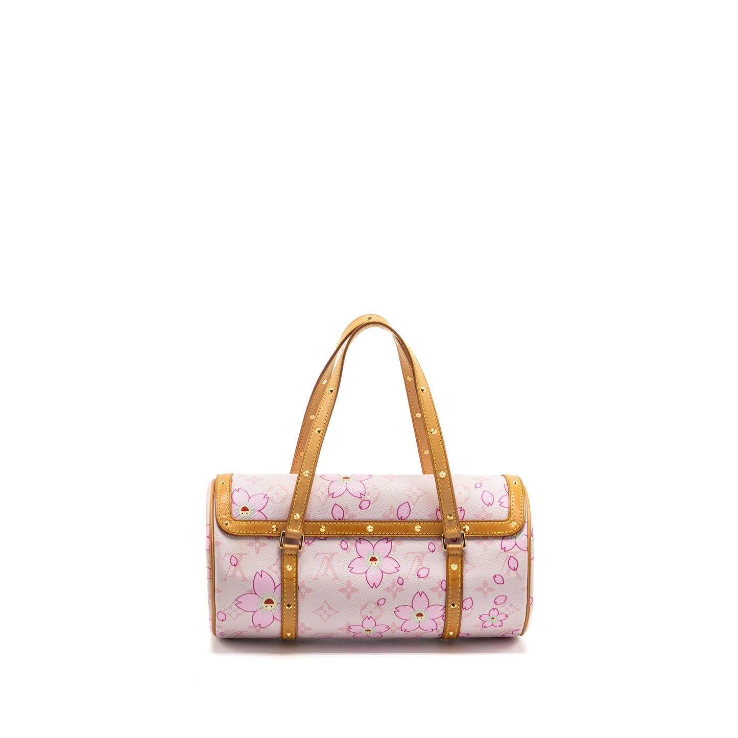 Louis Vuitton Limited Edition Cherry Blossom Papillon Purse Monogram Canvas Pink