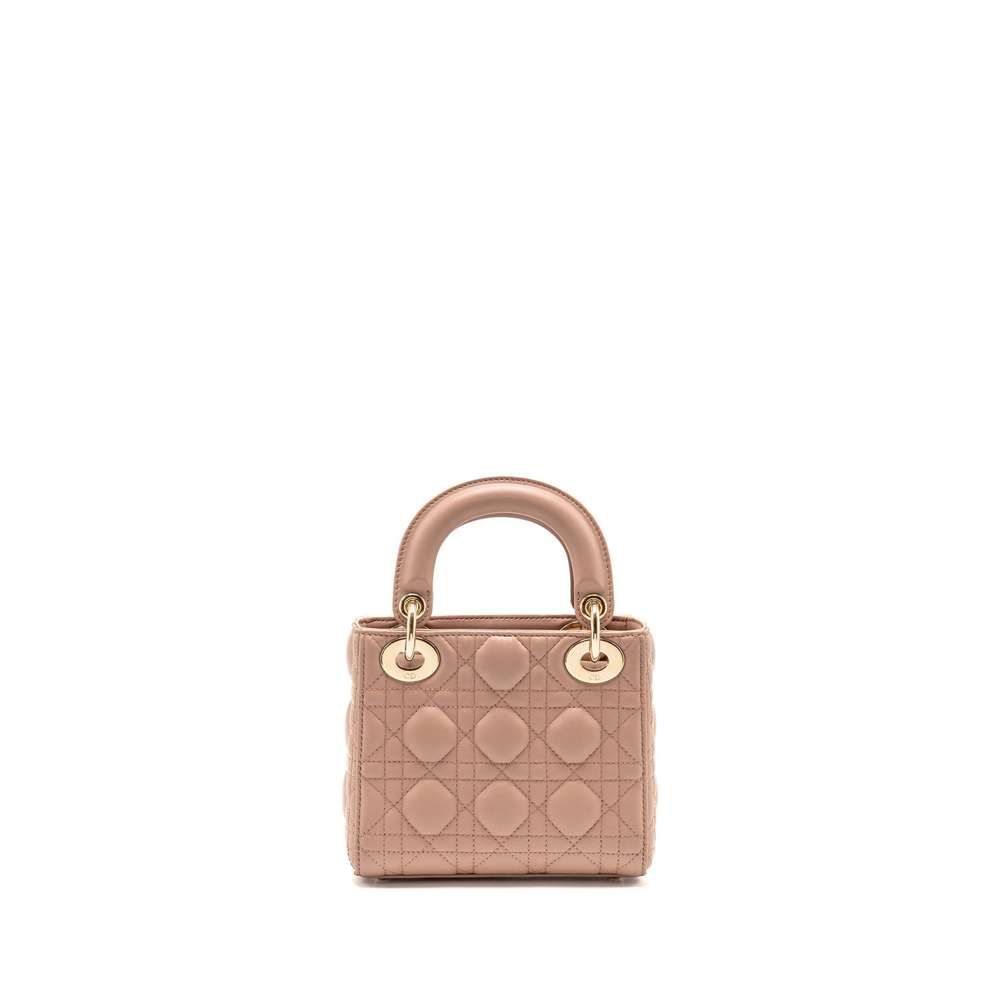 Dior Mini Lady Dior Purse Lambskin Blush