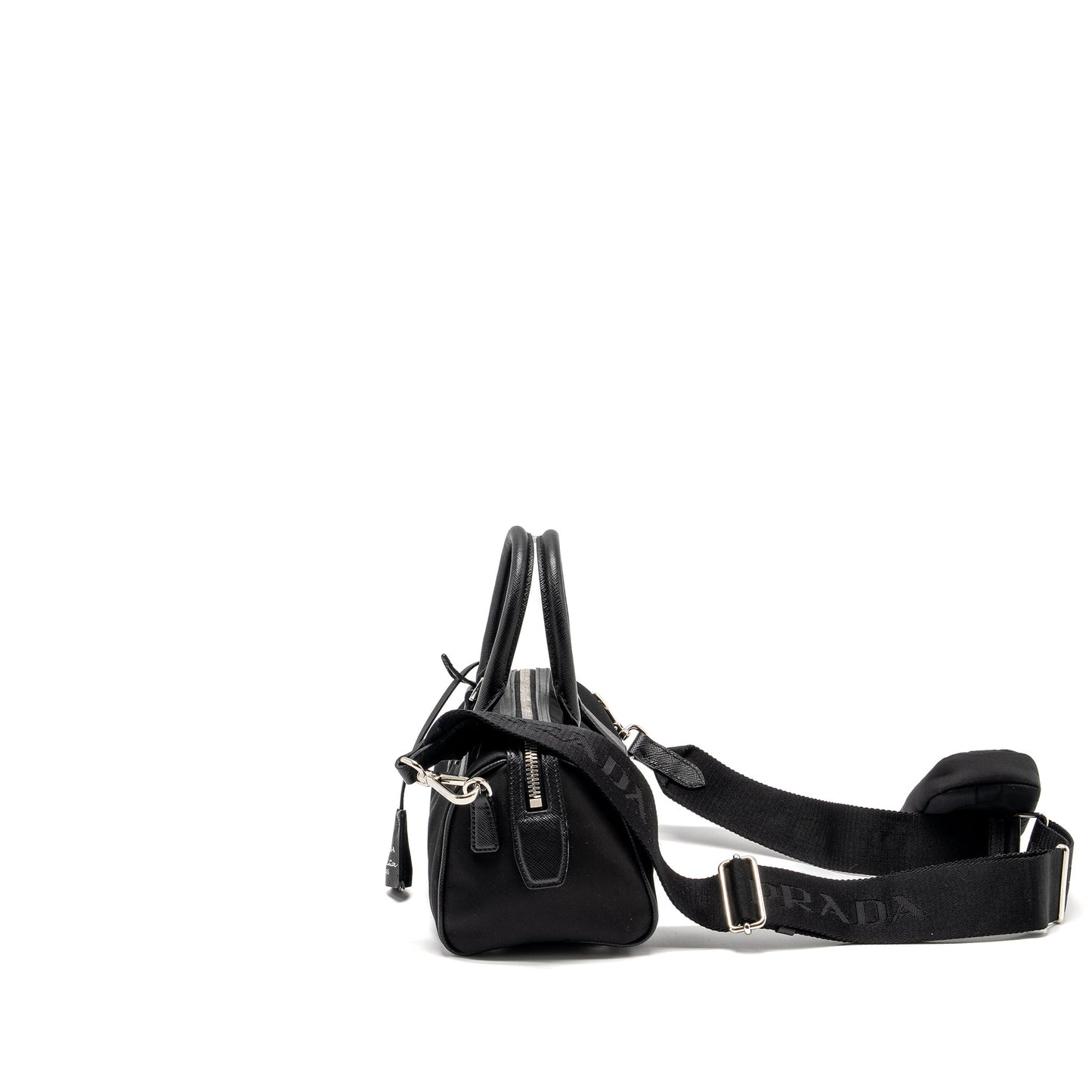 Prada Top Handle Re-Edition 2005 Nylon Purse Black