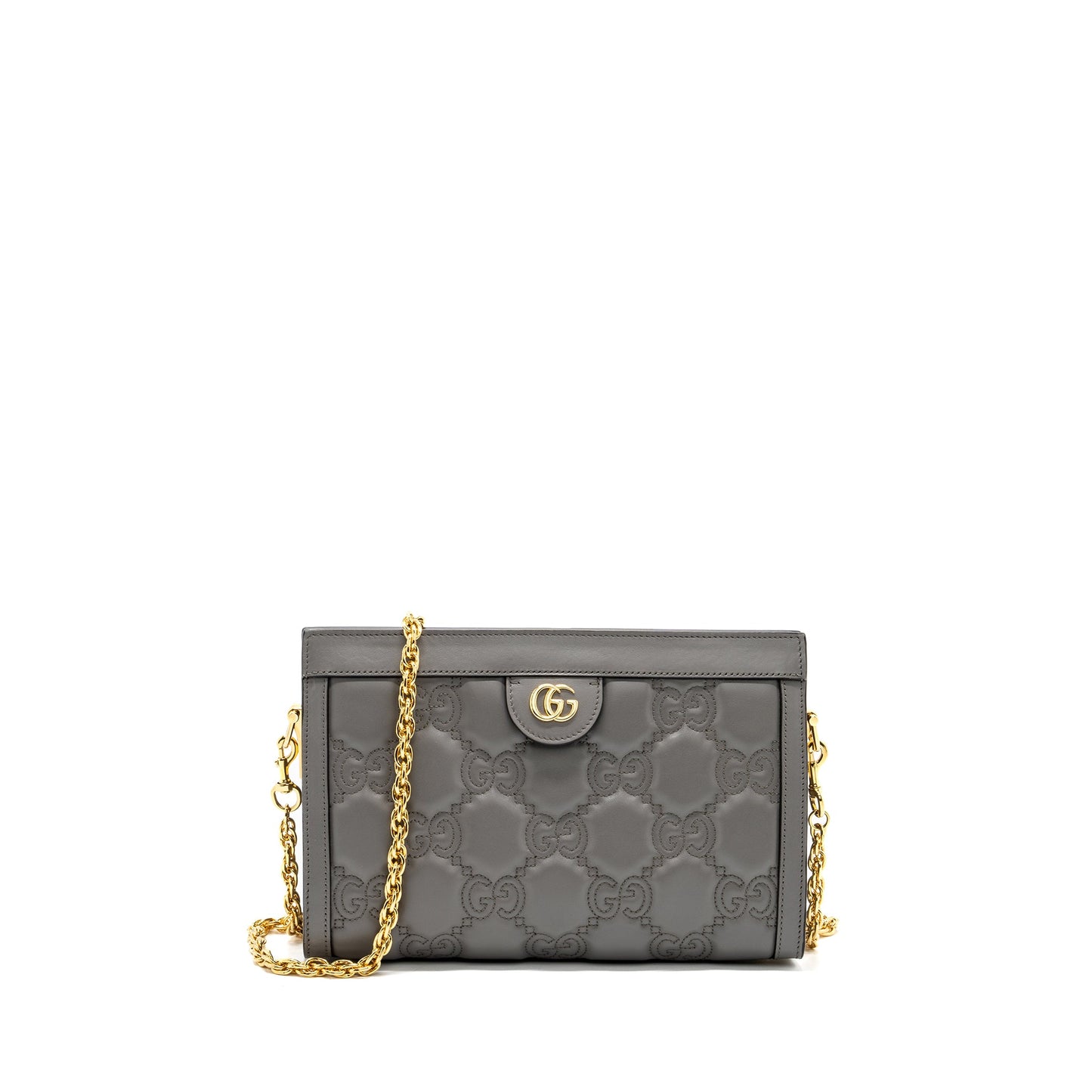 Gucci chain crossbody Purse calfskin grey