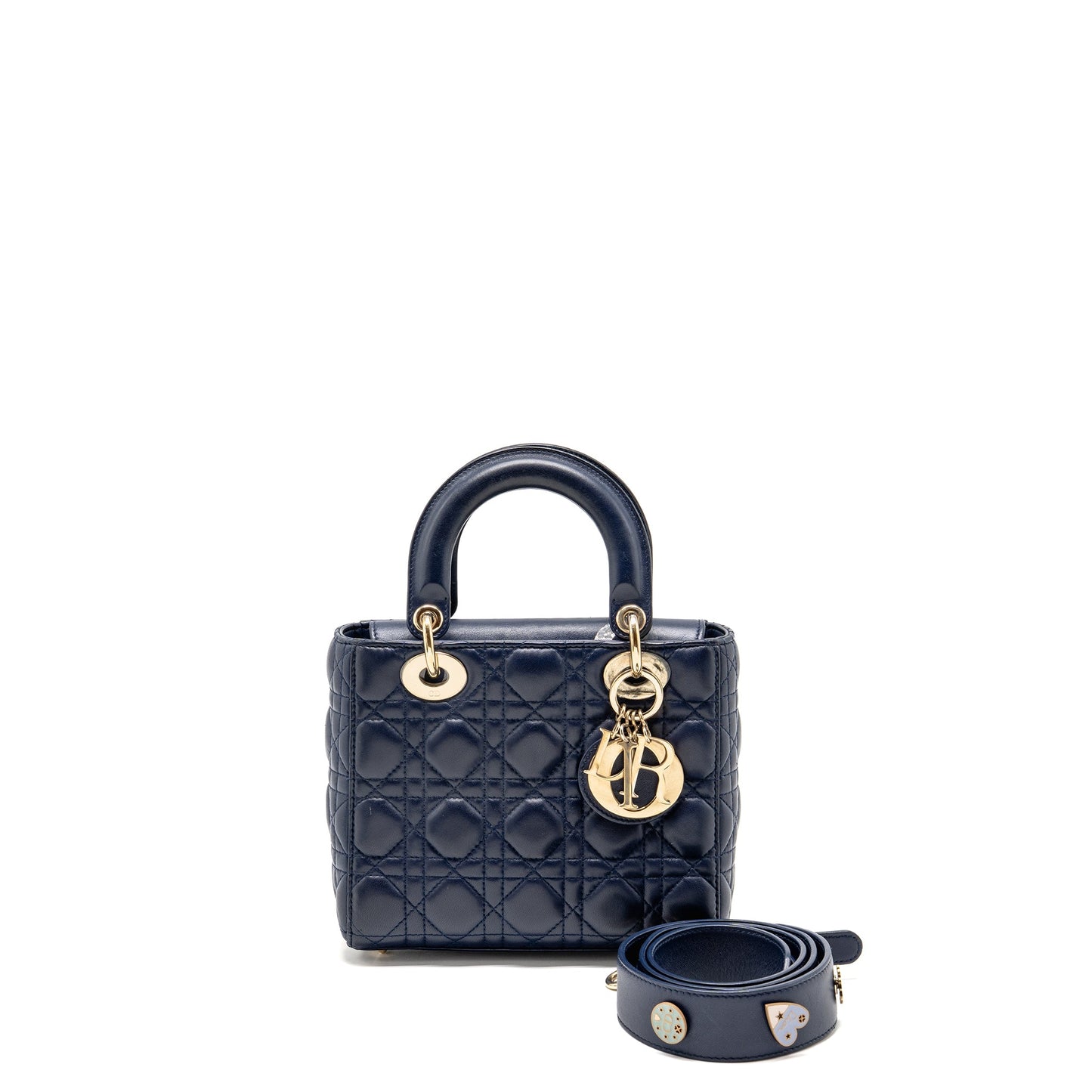 Dior My Small Lady Dior Lambskin Dark Blue