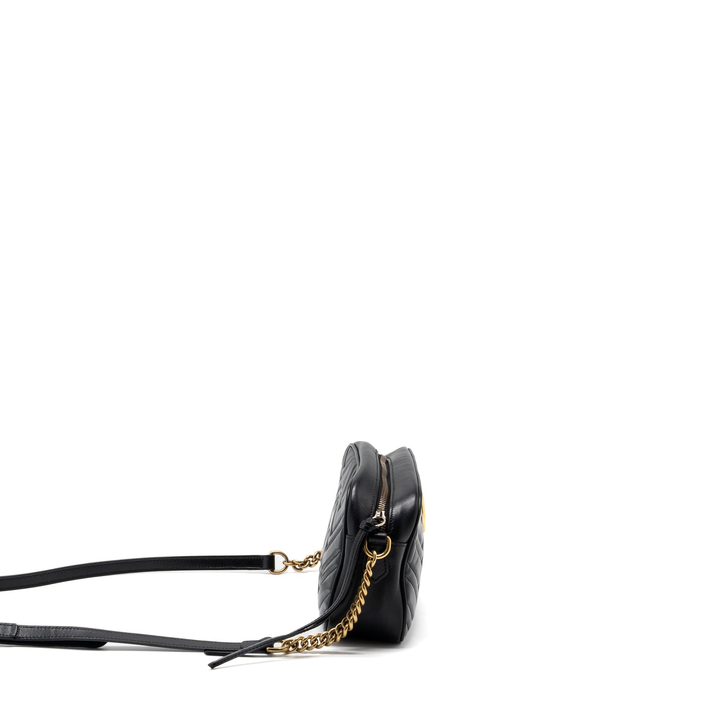 Gucci Marmont Small Matelasse Mini Purse Calfskin Black