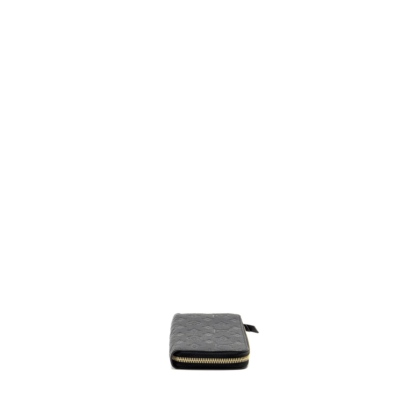 Louis Vuitton Zippy Long Wallet Embossed Monogram Empreinte Leather Black