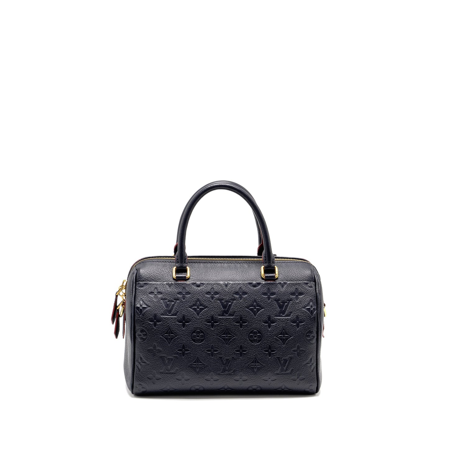 Louis Vuitton Speedy 25 Bandouliere Monogram Empreinte Navy/Red