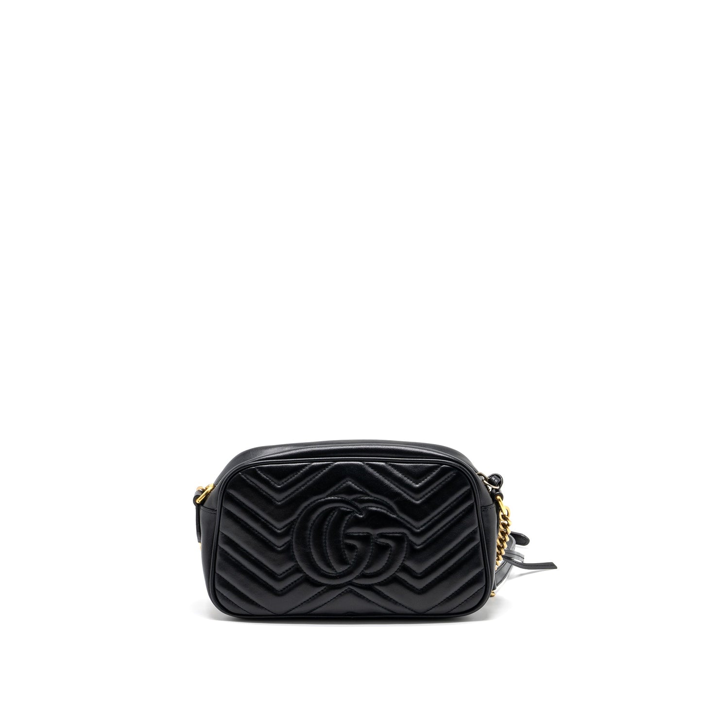 Gucci Marmont Small Matelasse Mini Purse Calfskin Black