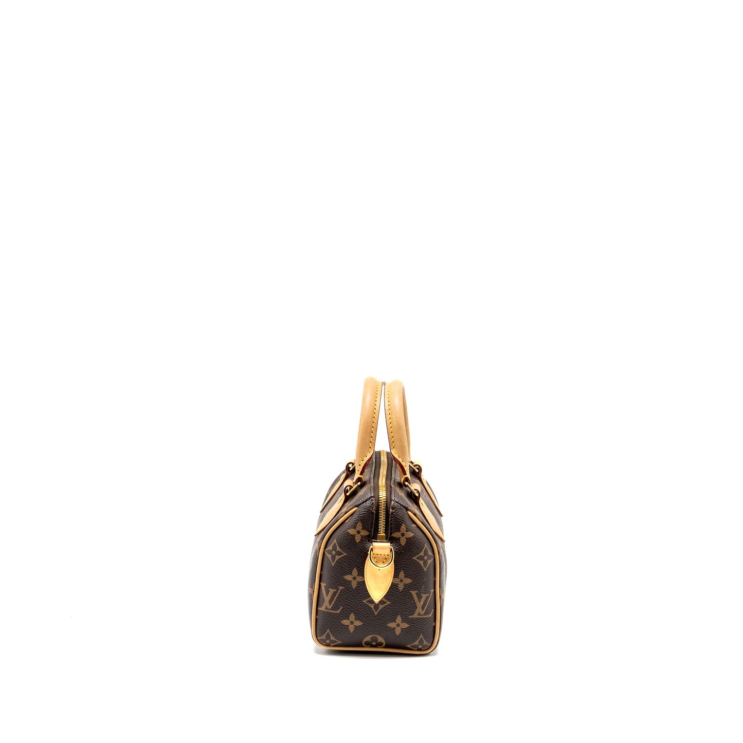 LOUIS VUITTON Speedy Bandouliere 20 Monogram Canvas with Black Strap
