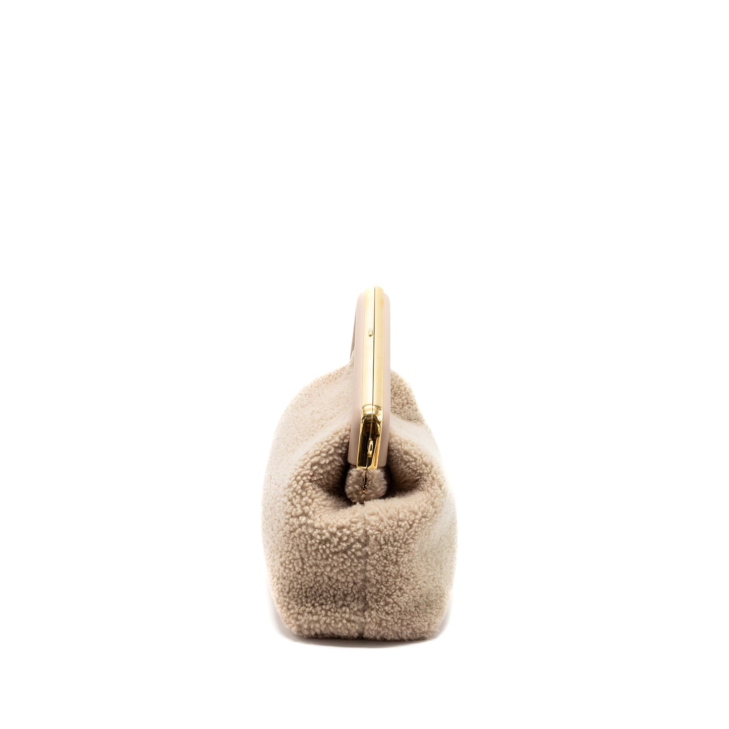 Fendi First Medium Lambskin /Shearling light Beige