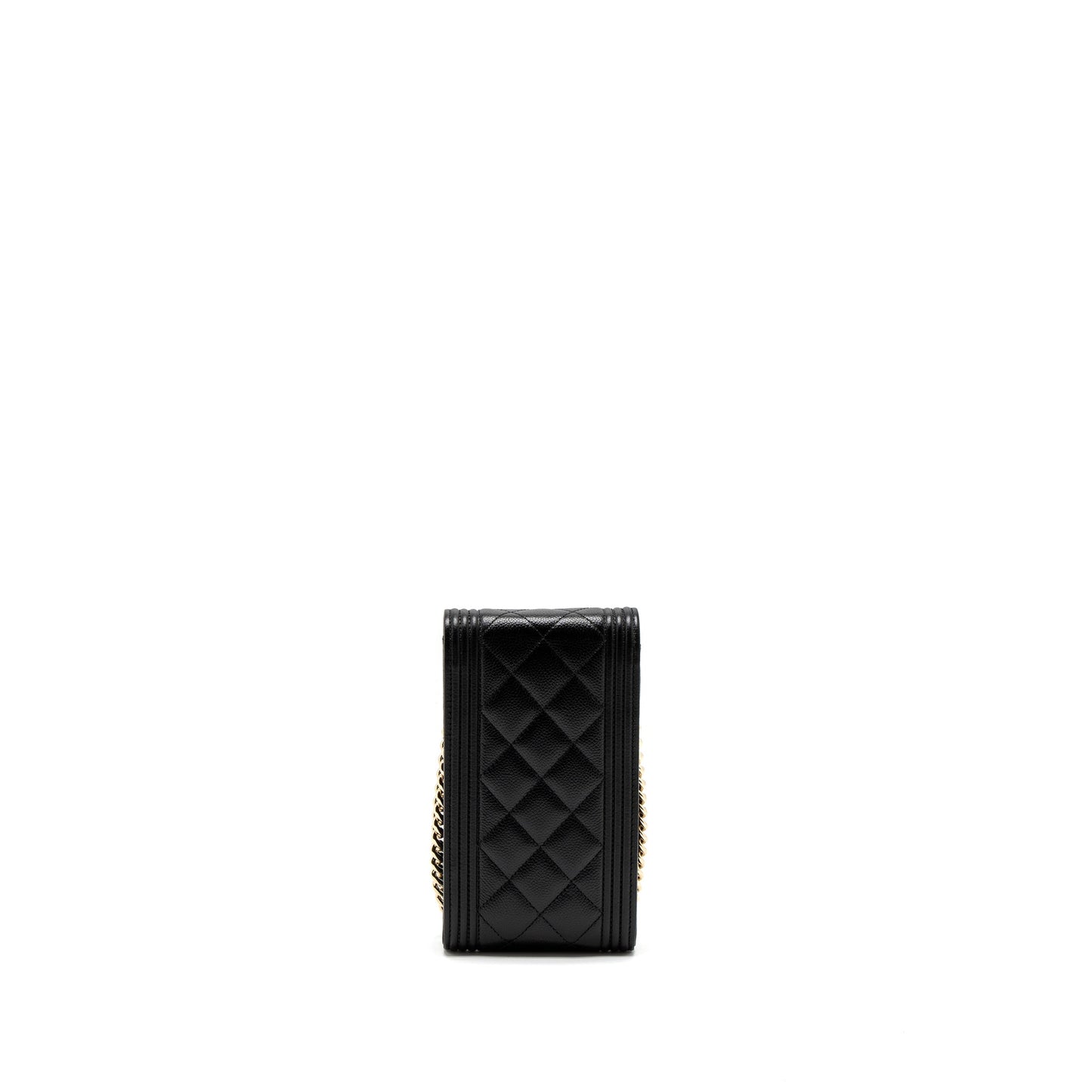 Chanel Vertical Phone Pouch Caviar Black LGHW