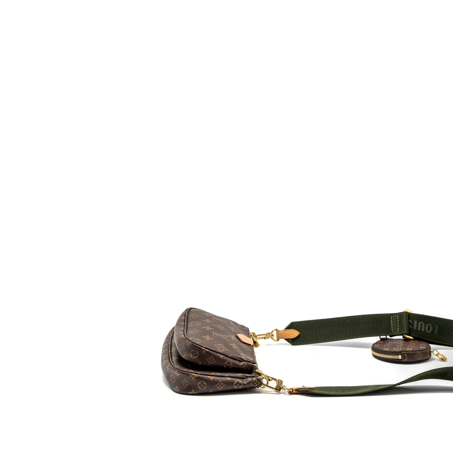 Louis Vuitton Multi pochette monogram canvas / khaki strap