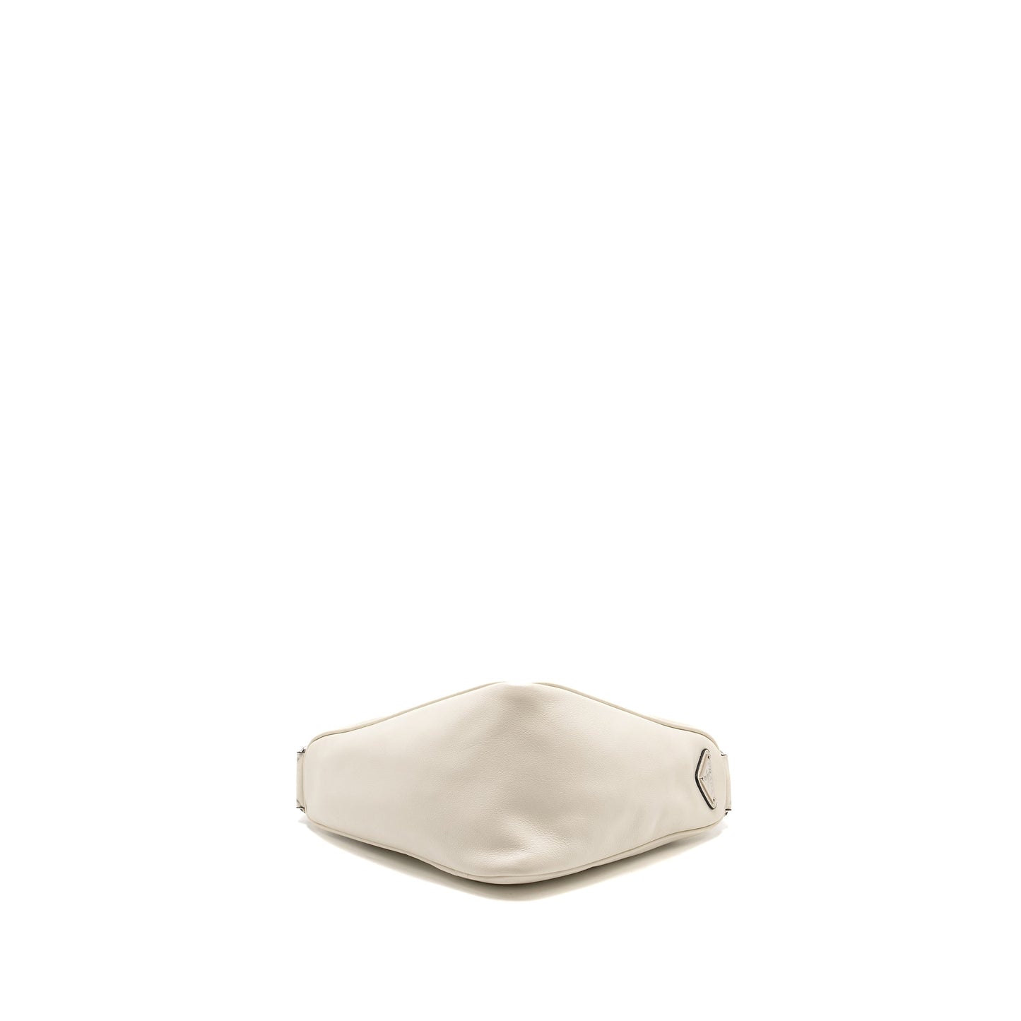 Prada Triangle Mini Purse Leather White