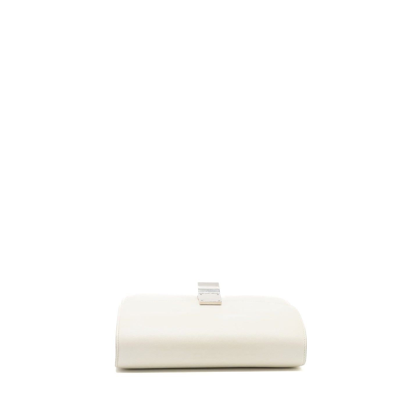 Celine Medium Classic Box Purse Calfskin White