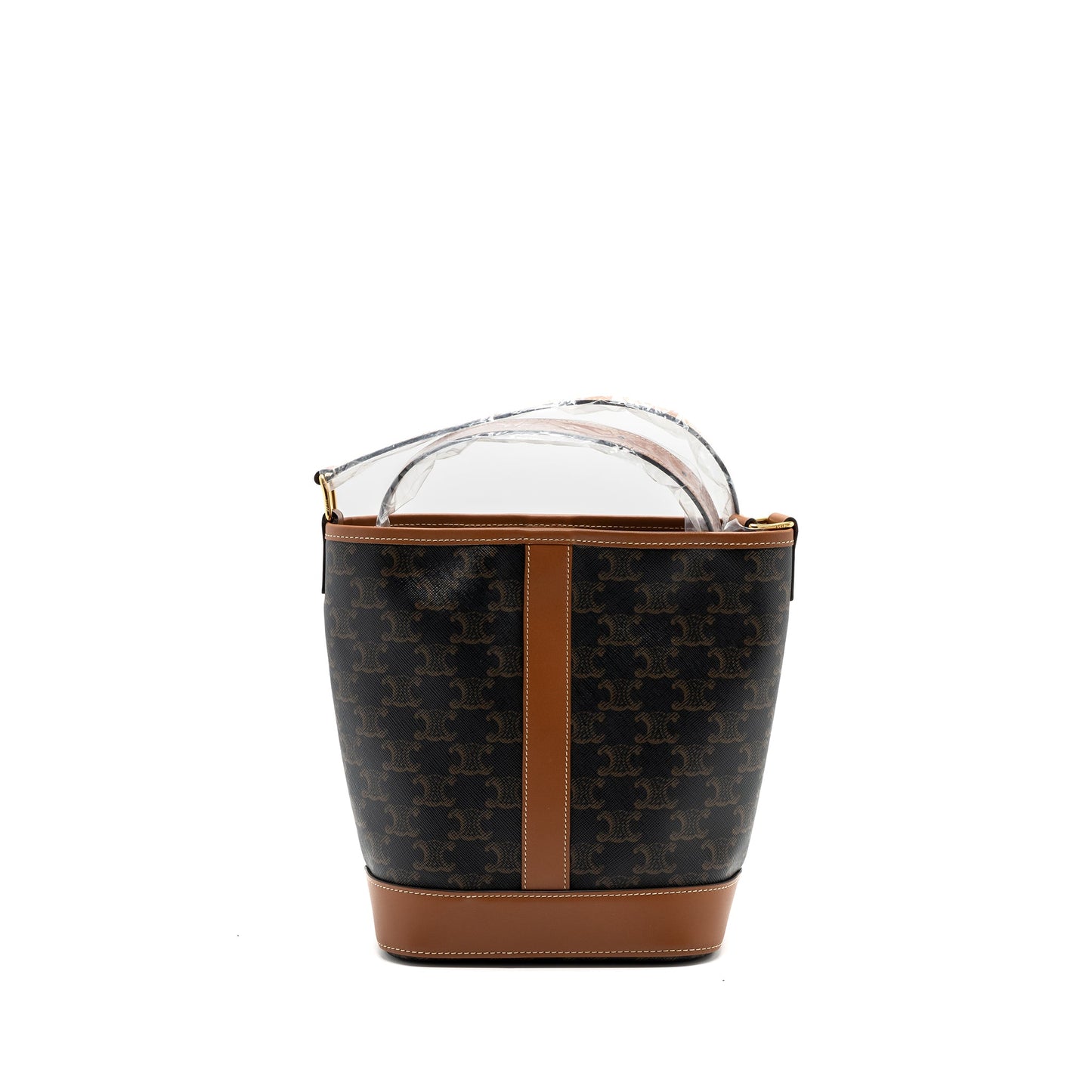 Celine small bucket TRIOMPHE CANVAS CALFSKIN