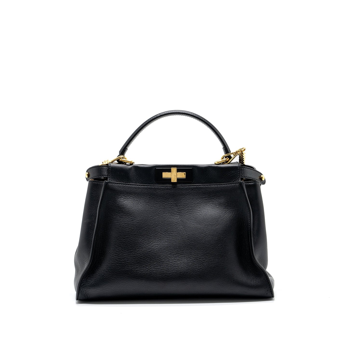 Fendi Medium Peekaboo Purse leather Black