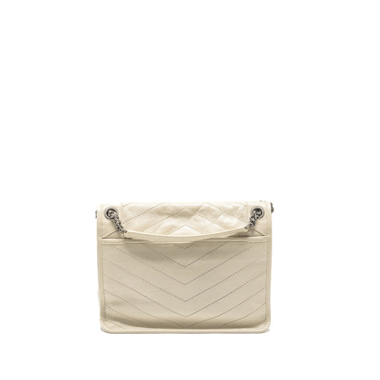 Saint Laurent/ Medium Niki Calfskin White