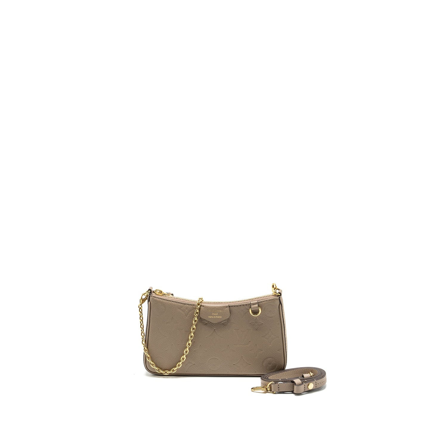 Louis Vuitton Easy Pouch On Strap Monogram Empreinete grey