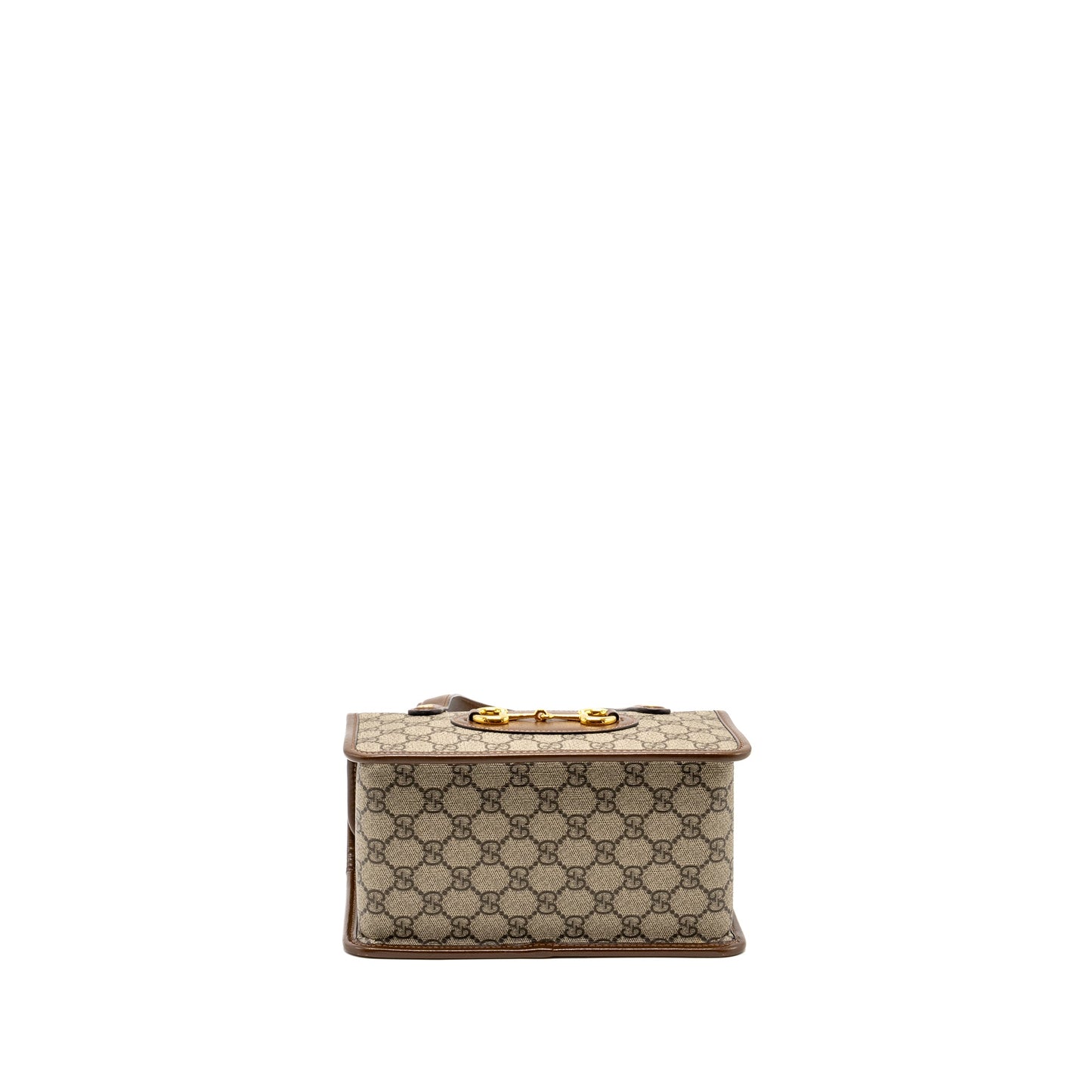 Gucci Top Handle Horsebit 1955 Purse Supreme Canvas