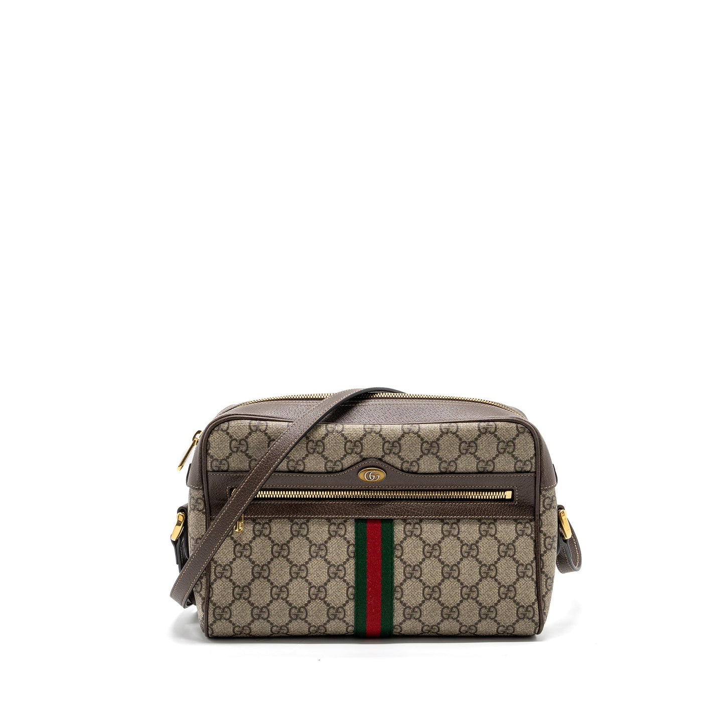 Gucci Ophidia supreme zip crossbody Purse Canvas / leather