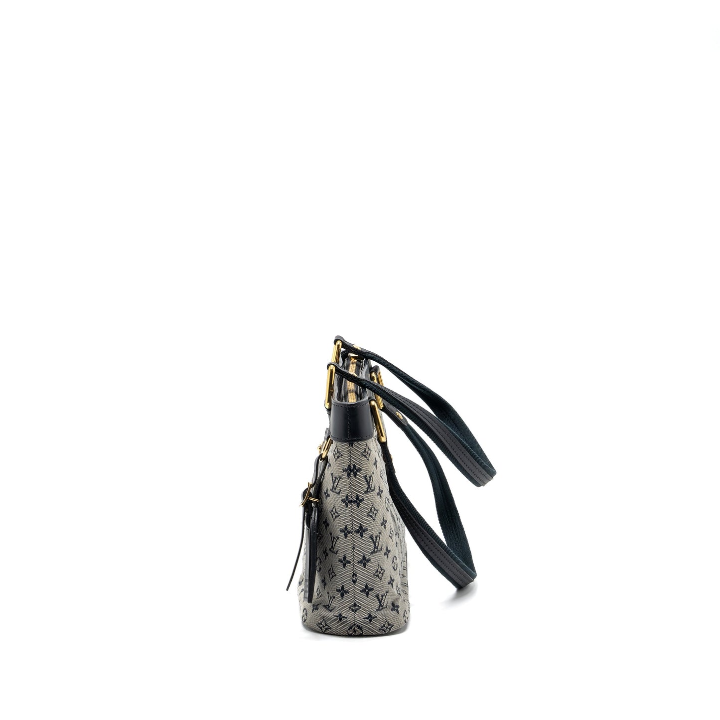 Louis Vuitton vintage zip tote Purse fabric blue
