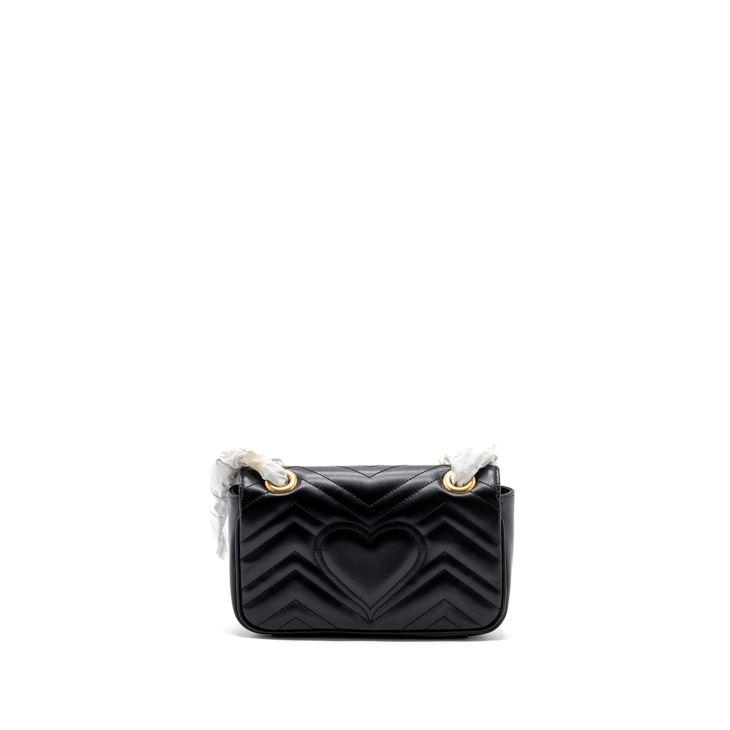 Gucci Mini Marmont Matelasse Purse Leather Black