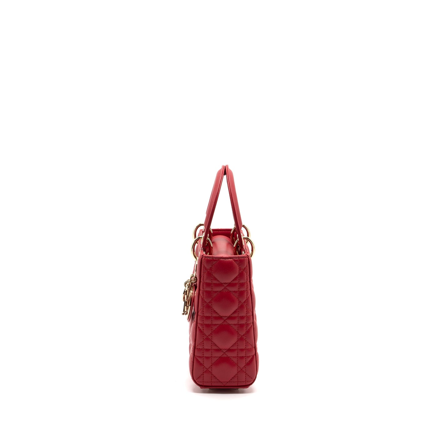 Dior Small Lady Dior Lambskin Red
