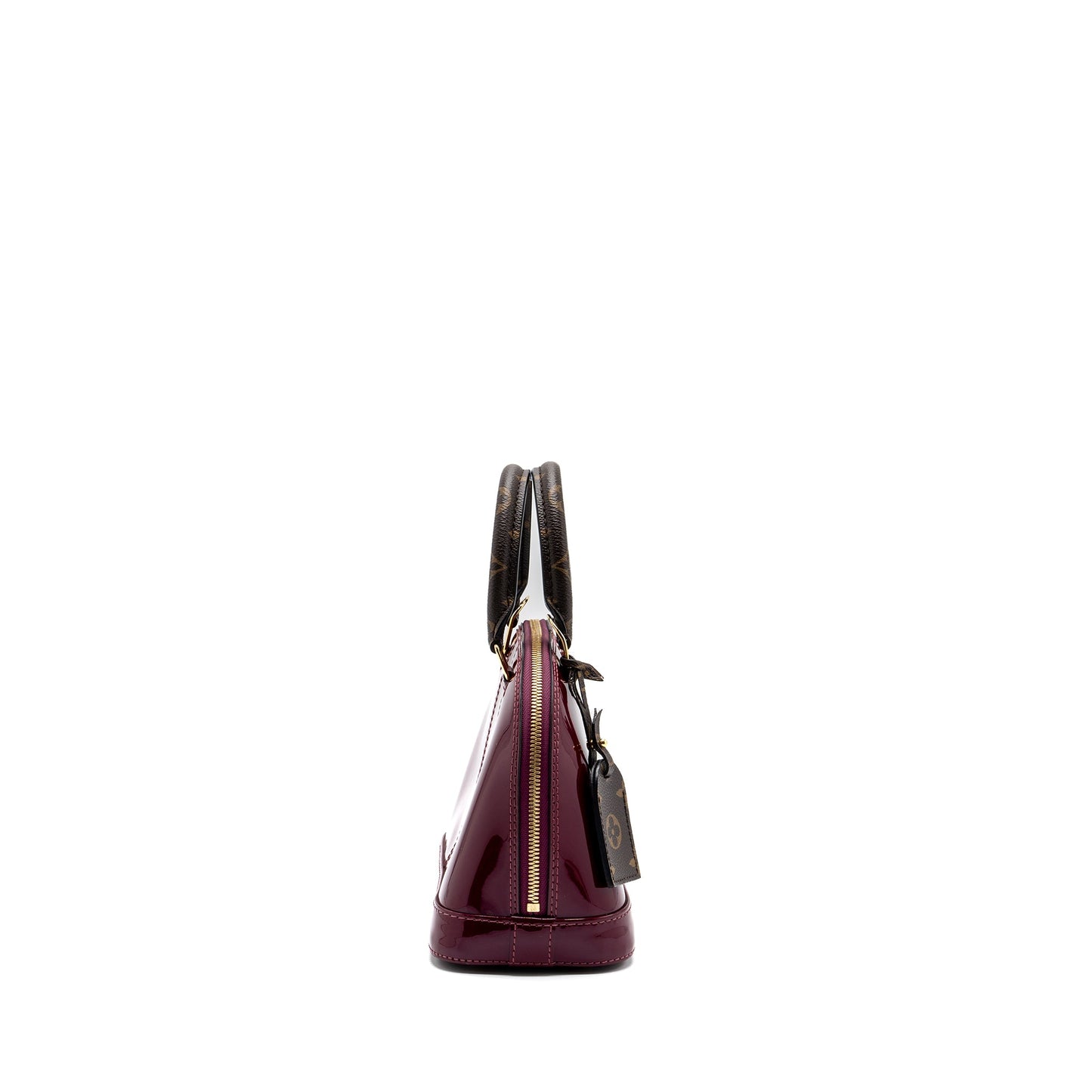 Louis Vuitton Alma Verni Miroir patent dark pink