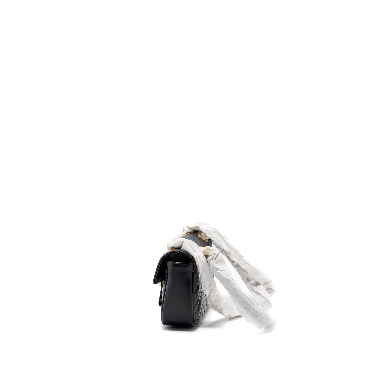 Gucci Mini Marmont Matelasse Purse Leather Black