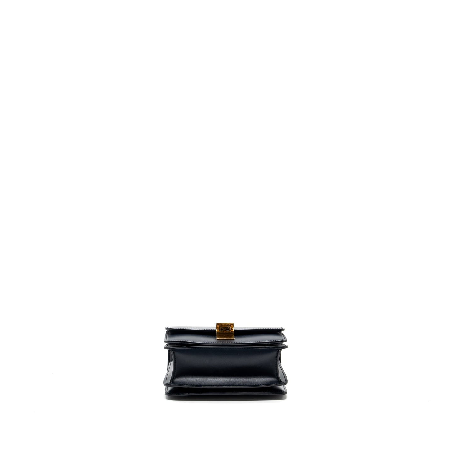Celine mini box Purse calfskin dark blue