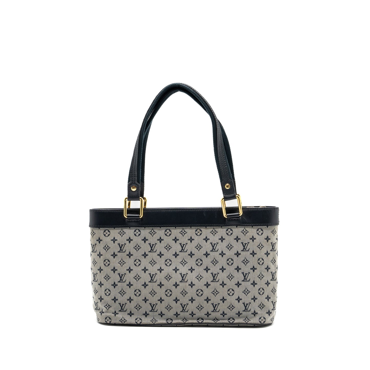 Louis Vuitton vintage zip tote Purse fabric blue