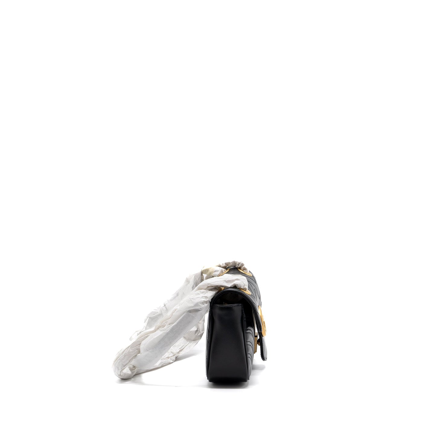 Gucci Mini Marmont Matelasse Purse Leather Black