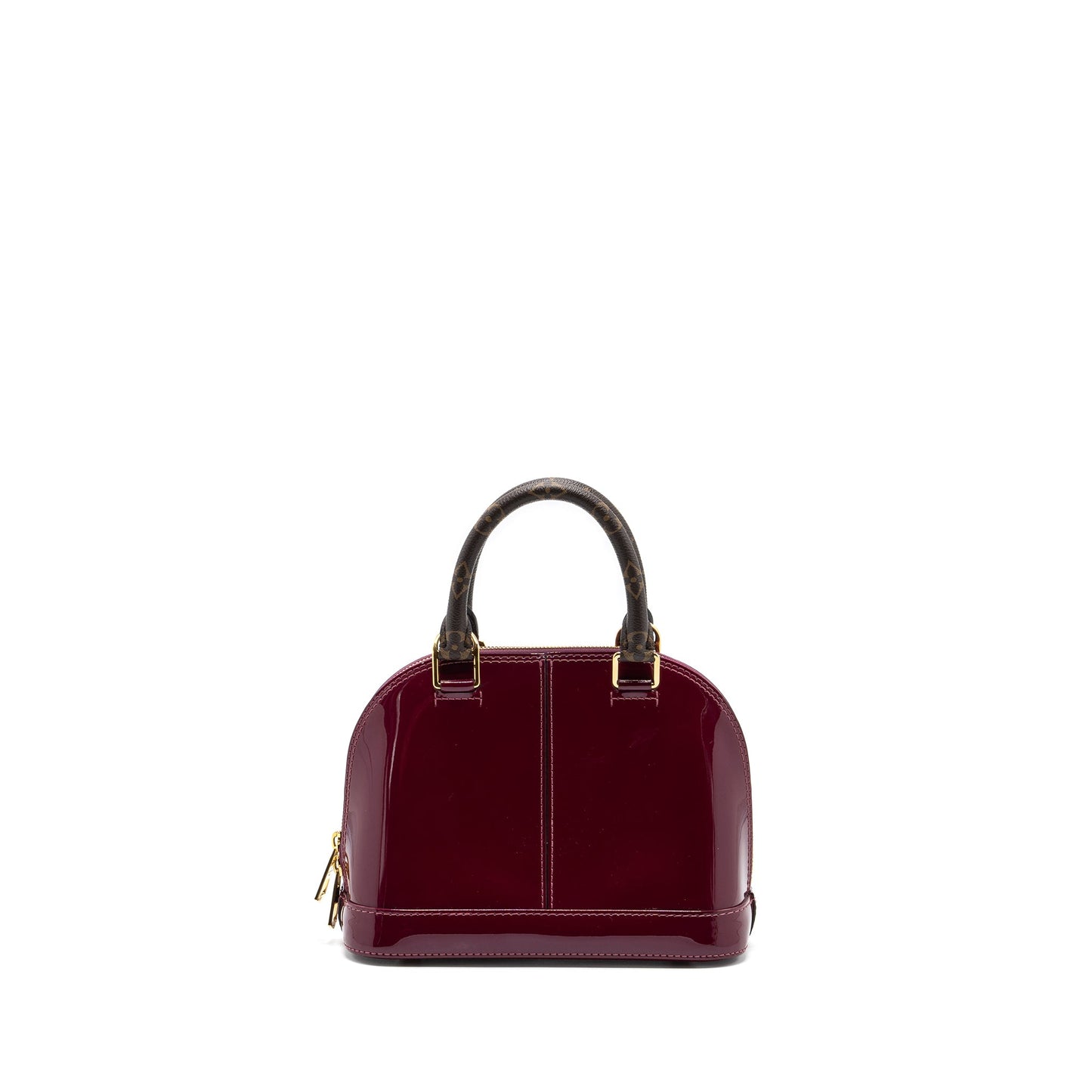 Louis Vuitton Alma Verni Miroir patent dark pink