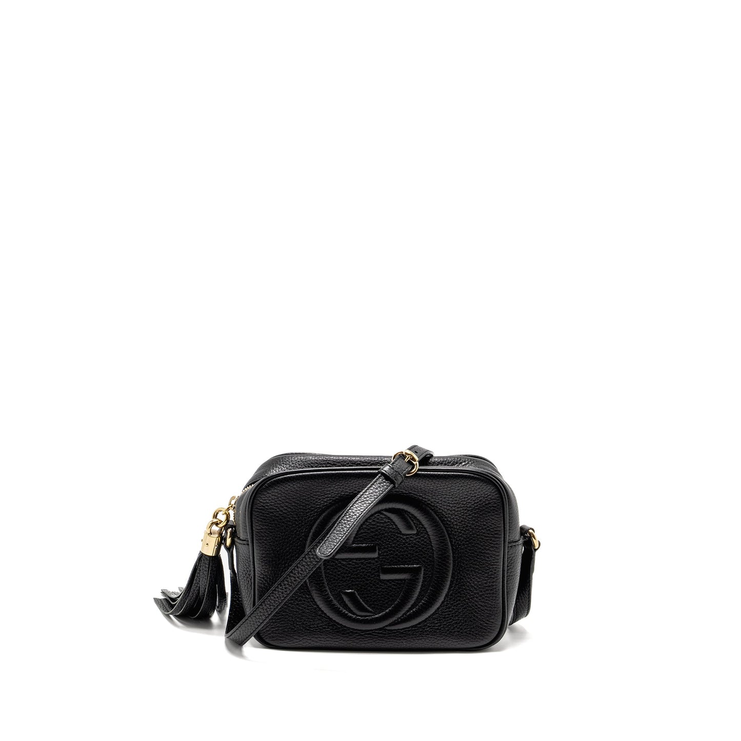 Gucci Soho Disco camera Crossbody Purse Calfskin Black