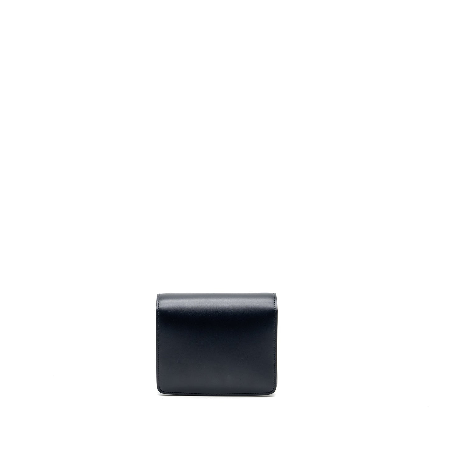 Celine mini box Purse calfskin dark blue
