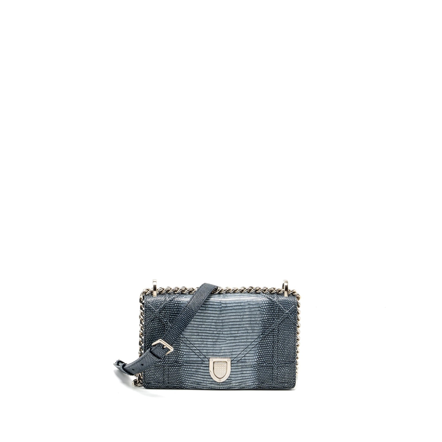 Dior small diorama lizard silver/multicolour