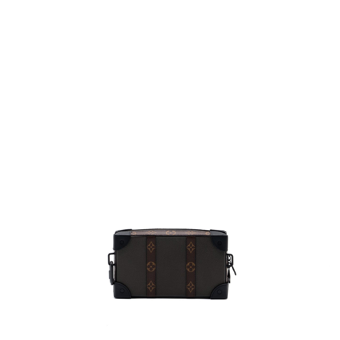 Louis Vuitton Soft trunk wallet taiga / monogram canvas khaki green with black hardware